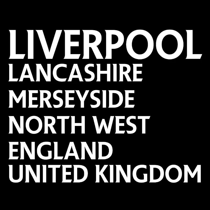 Liverpool – England Textdesign