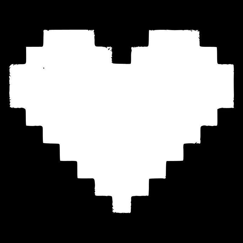 Pixel Herz 8-Bit Leben
