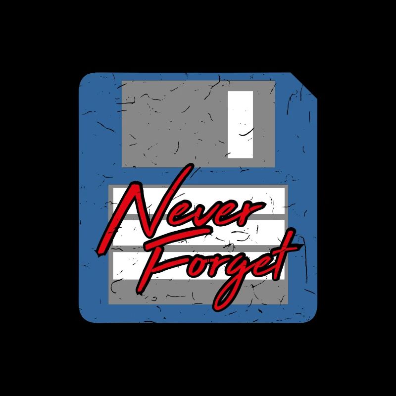 Never Forget Diskette Computer Speicher PC Retro
