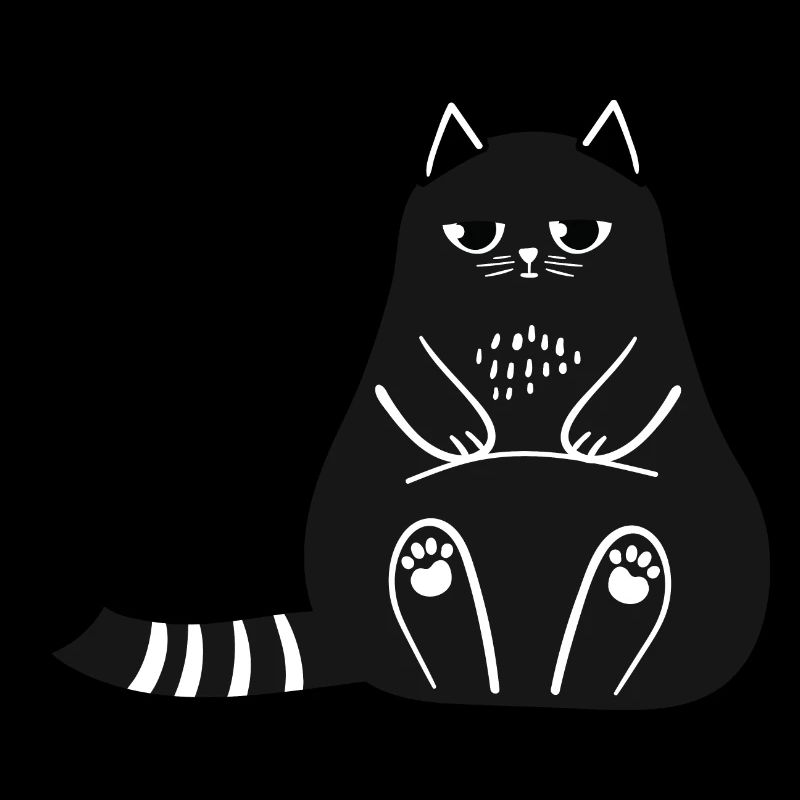 Schwarze Katze schwarz