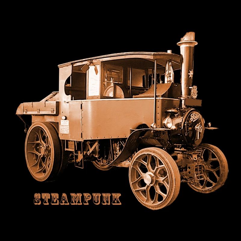 Traktor Tractor Steampunk Zahnrad Retro Technik