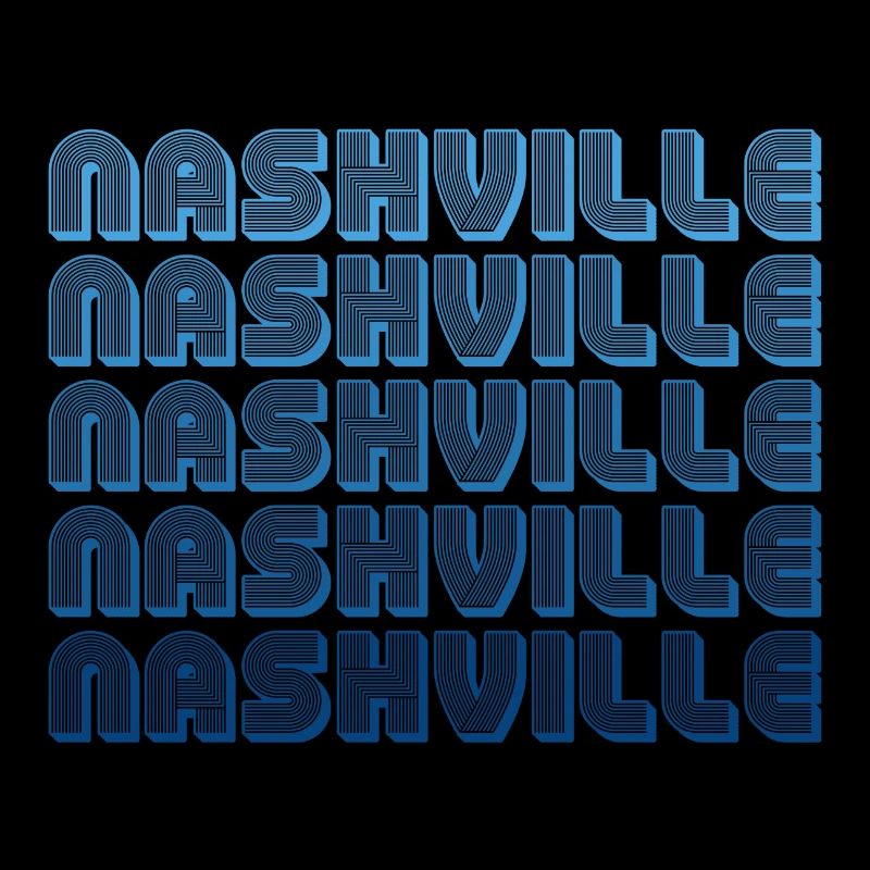 Nashville Tennessee Typography