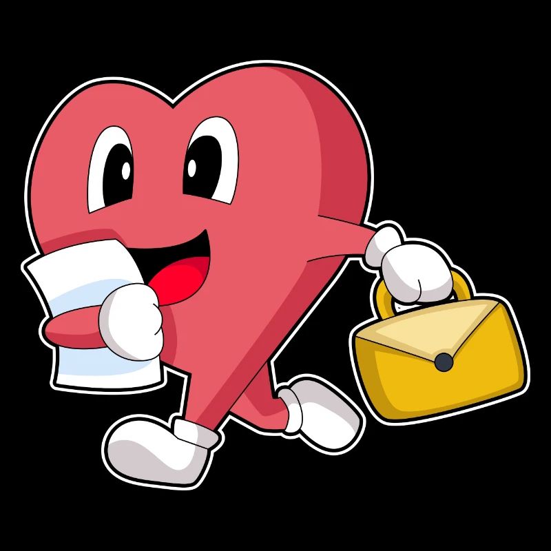 Porte-documents Heart Secretary