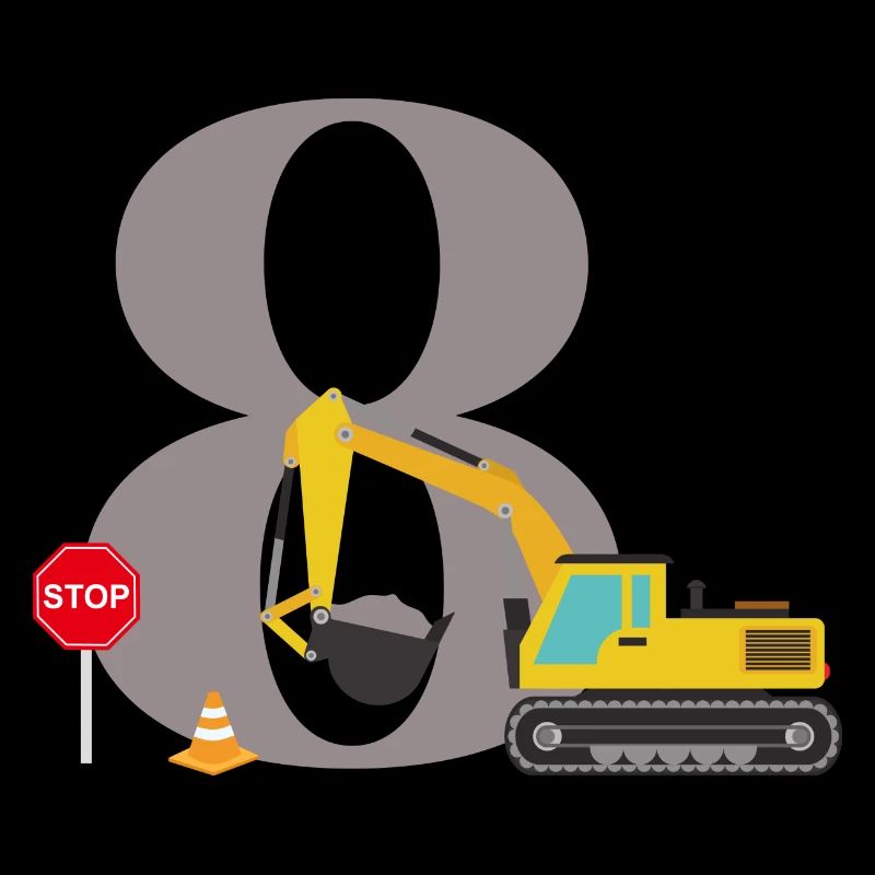 8th anniversary excavator