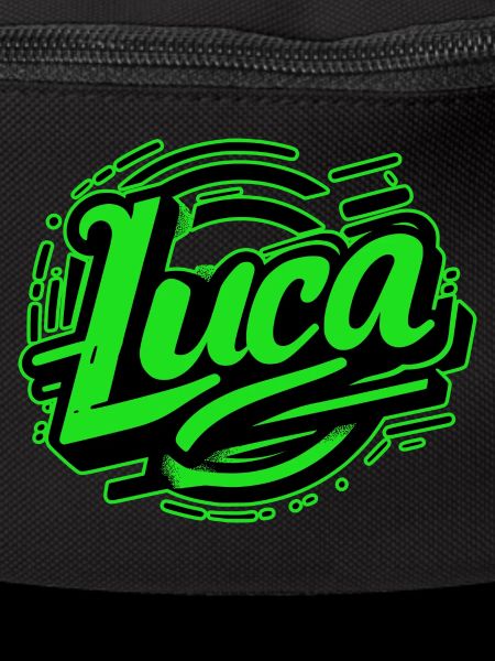 Luca Name Graffiti green