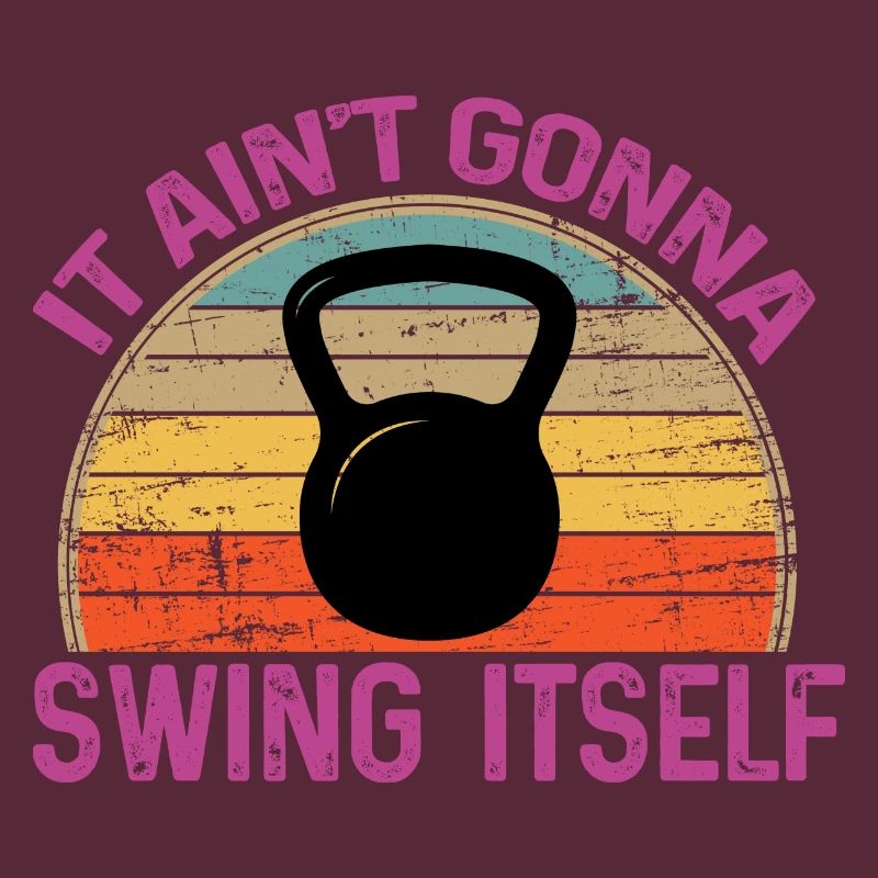 Es wird sich nicht selbst schwingen Lustige Kettlebell