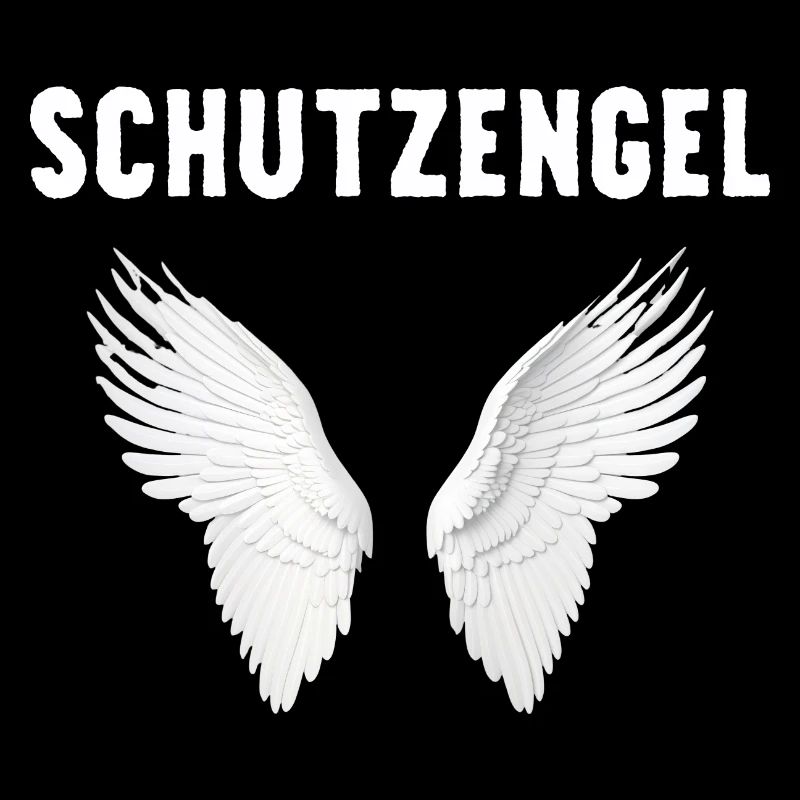 Ich bin ein Schutzengel mit Flügeln ein Engel