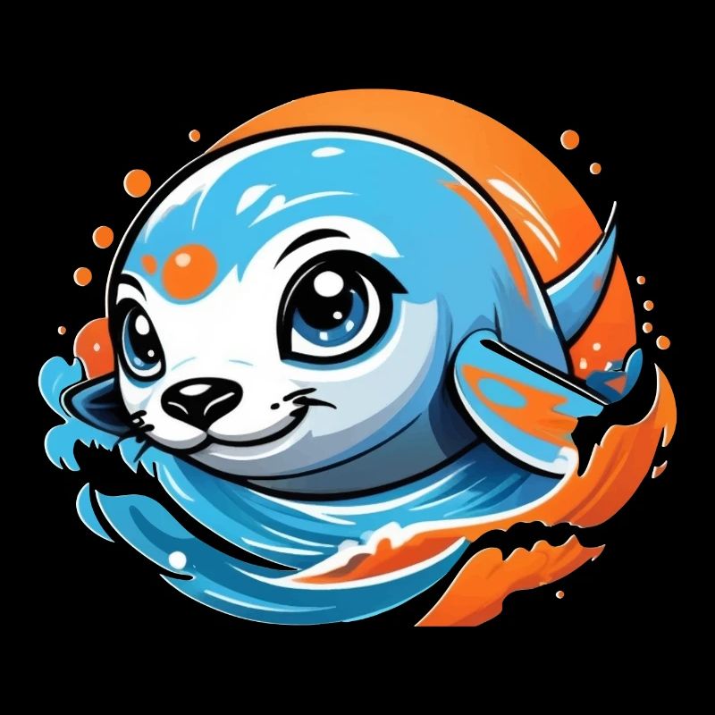Cute baby seal