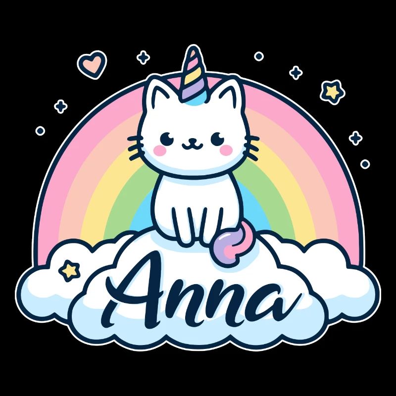 Anna Nom Prénom Chat licorne