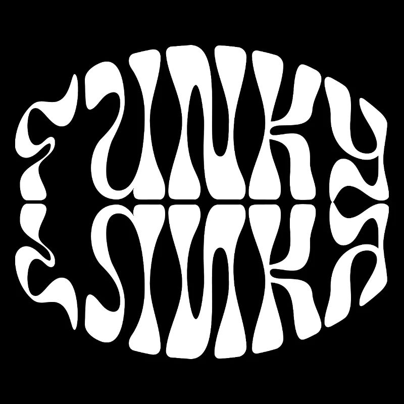 Funky Musik typografisches Design