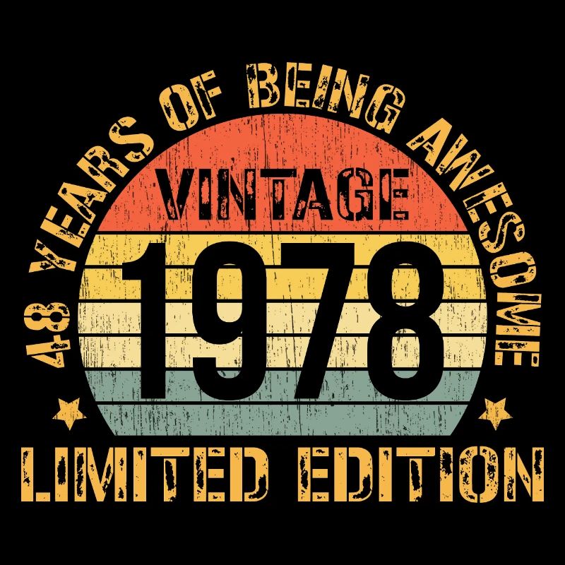 Millésime 1978 Édition Limitée 48ème Cadeaux d’Anniversaire