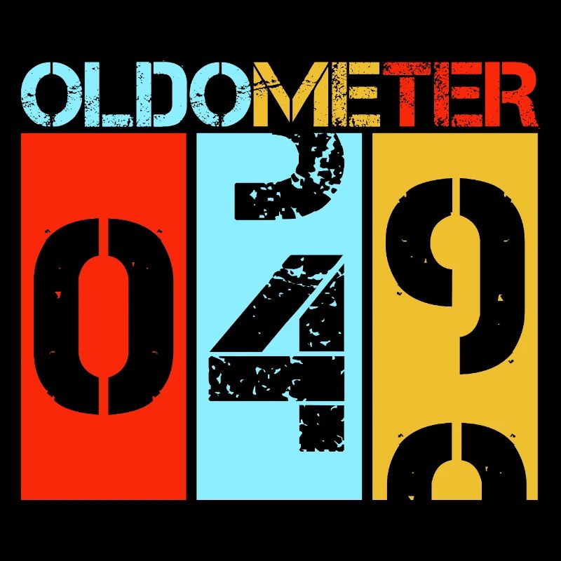 Odomètre rétro drôle pour le 50e anniversaire d’Oldometer
