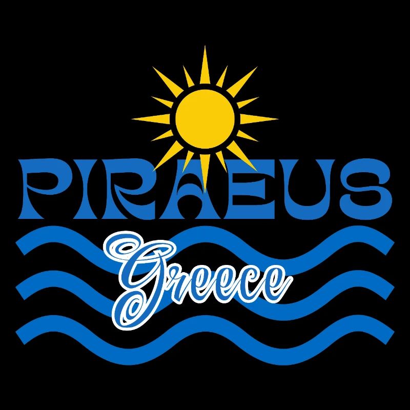 Le Pirée Grèce Soleil et Vagues de mer