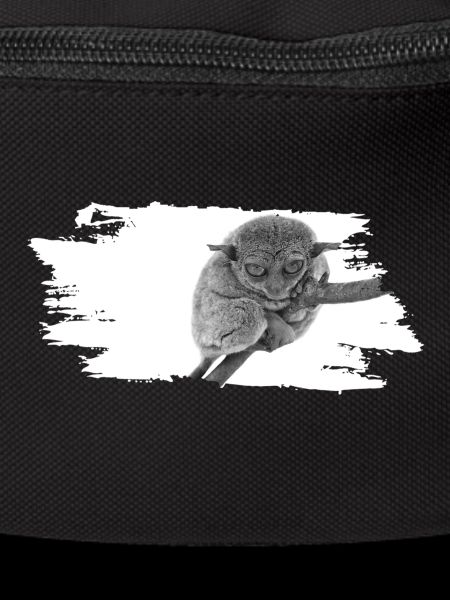 Tarsier Affe grumpy