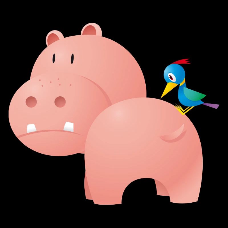 Hippo and Bird
