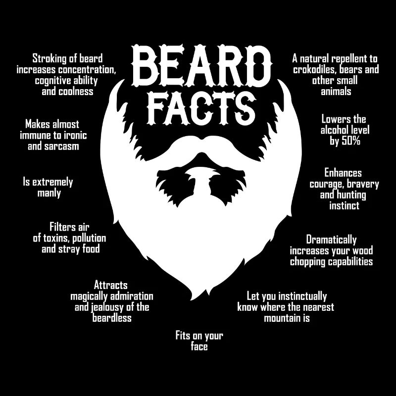 Beard Facts (blanc)