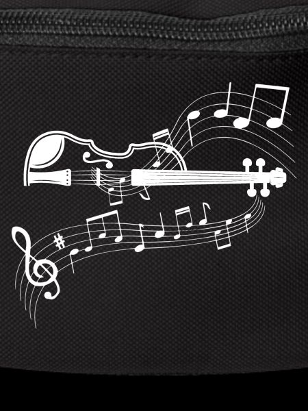Violin with flowing notes