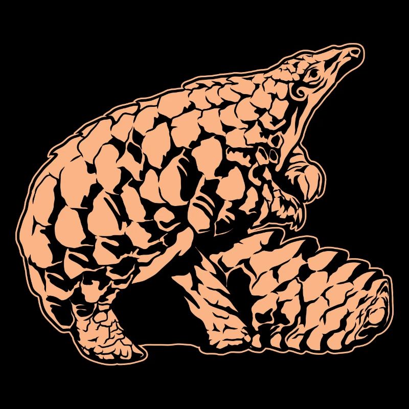 Cool Pangolin Sketch Graphic Wildlife Creature
