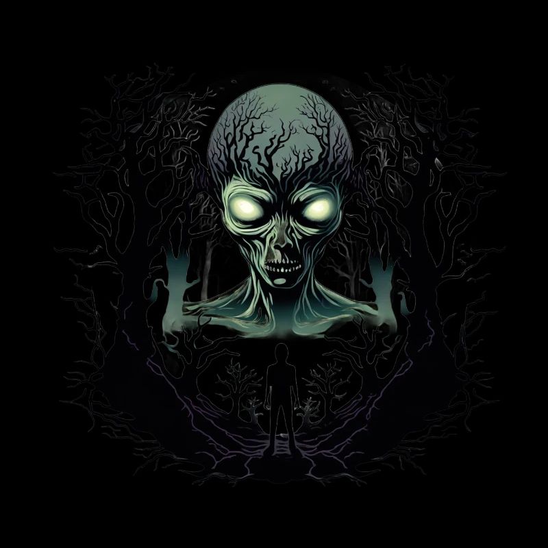 Step Into A Moonlit Forest Enigma In Sinister Glow