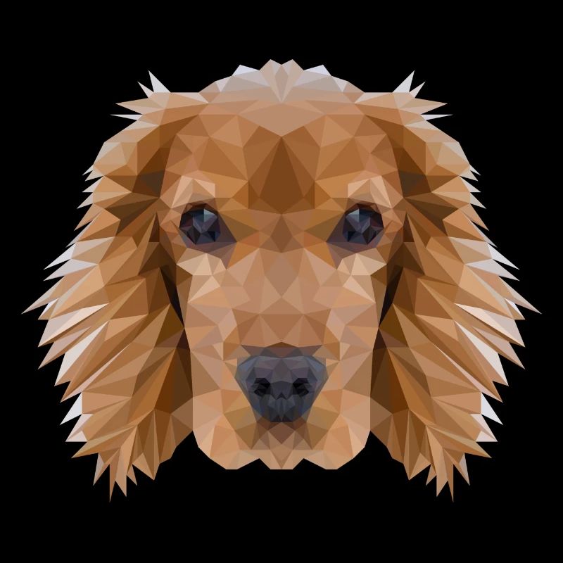Cocker Spaniel Dog Polygon Design