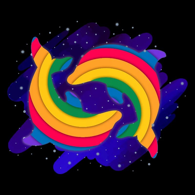 Rainbow Dolphins (Sky)