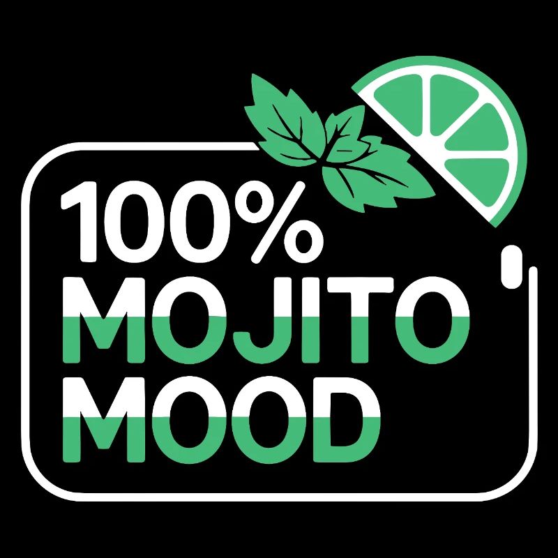 100% Mojito Mood Summer Cocktail Party Lime Mint
