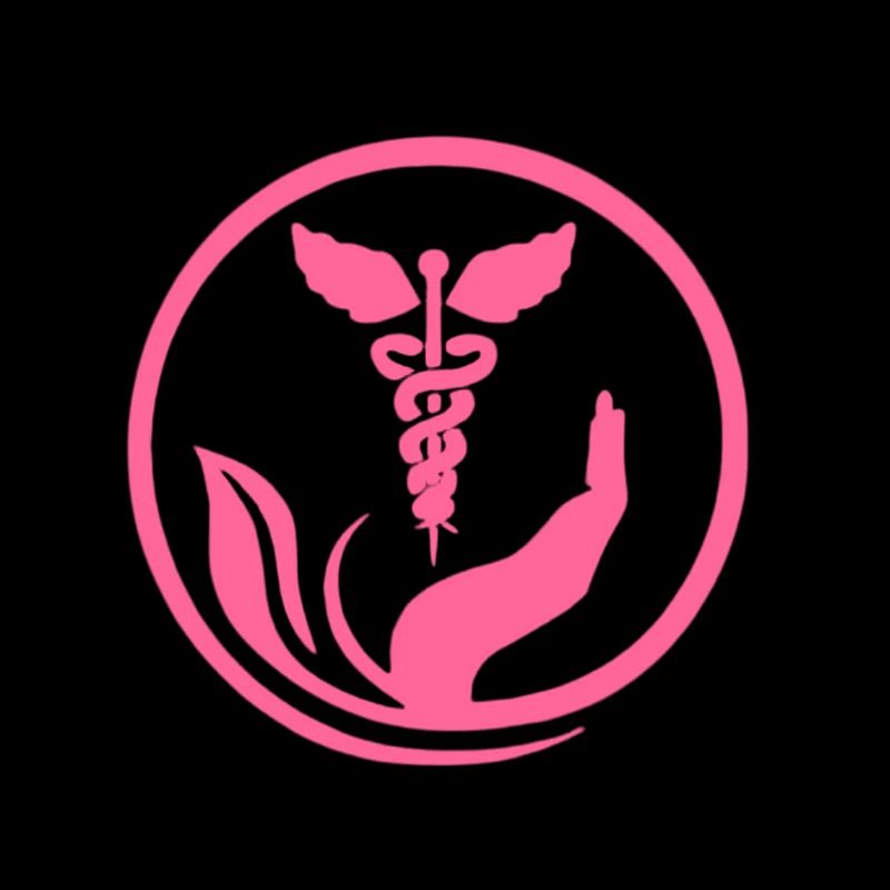 Wohlwollende Hand und Rosa Caduceus