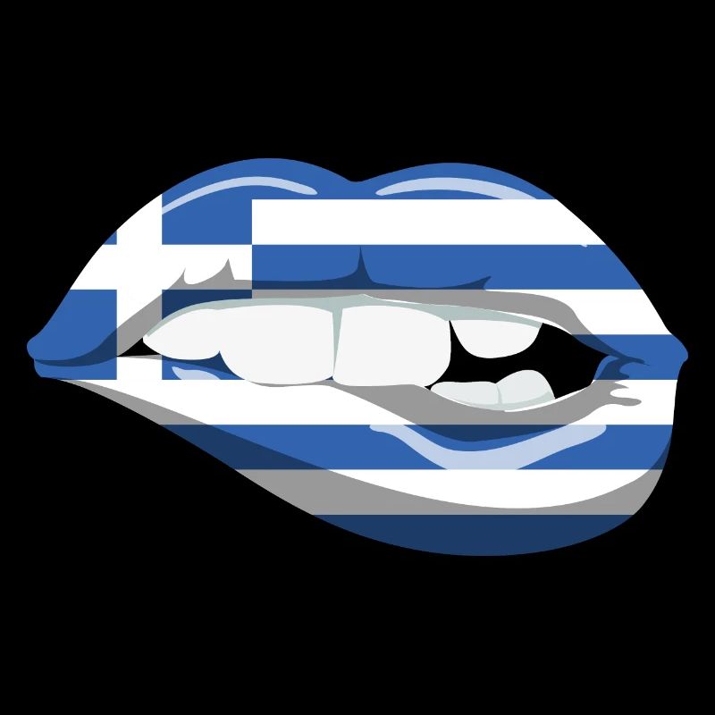 Grèce Drapeau Lips Hellas Athènes Crète Kos