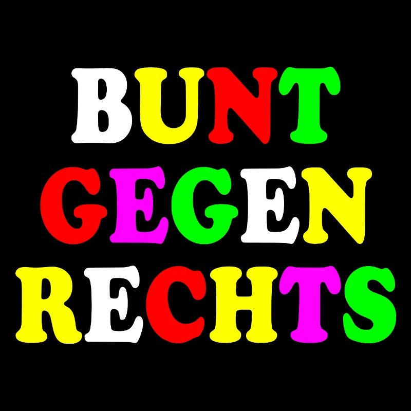 Bunt gegen rechts