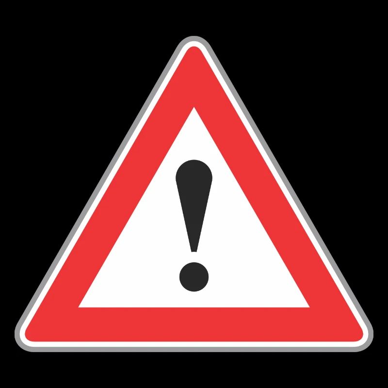 Point Road Sign d'exclamation