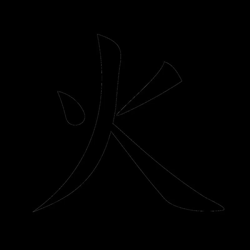 Kanji Feuer Fire