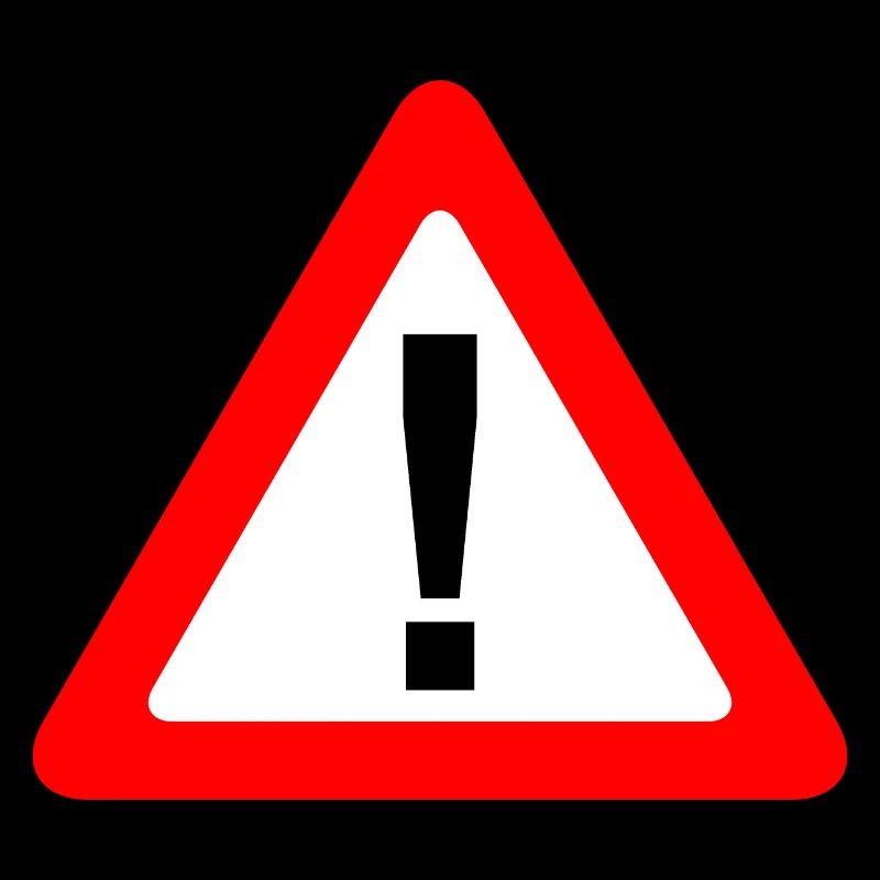 Traffic sign warning caution caution