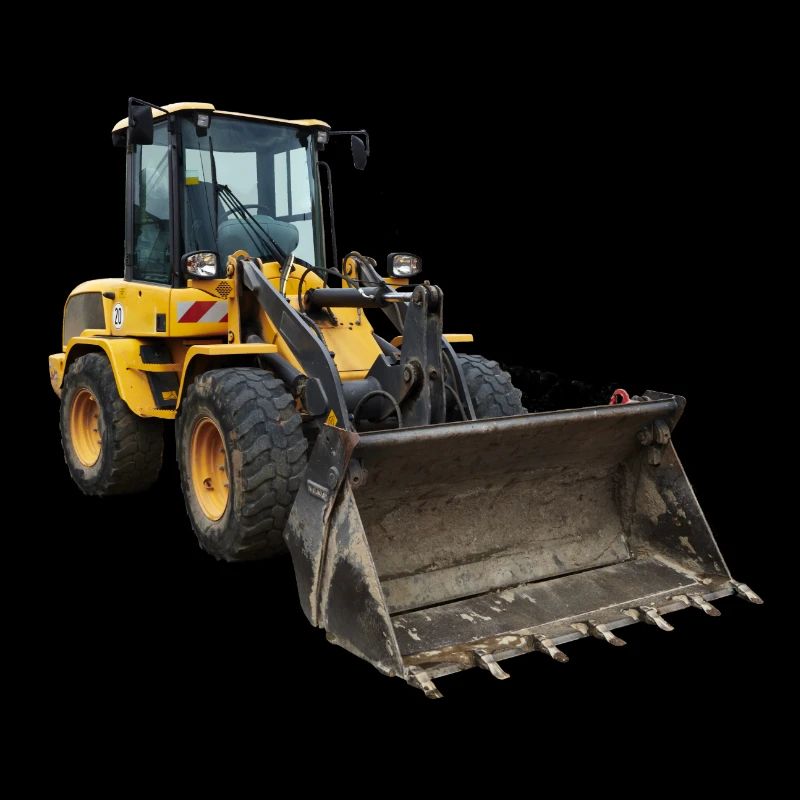 Gelber Bagger
