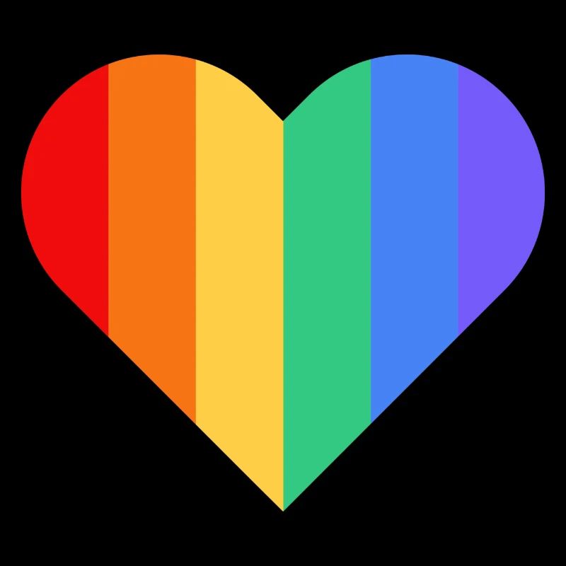 Rainbow heart