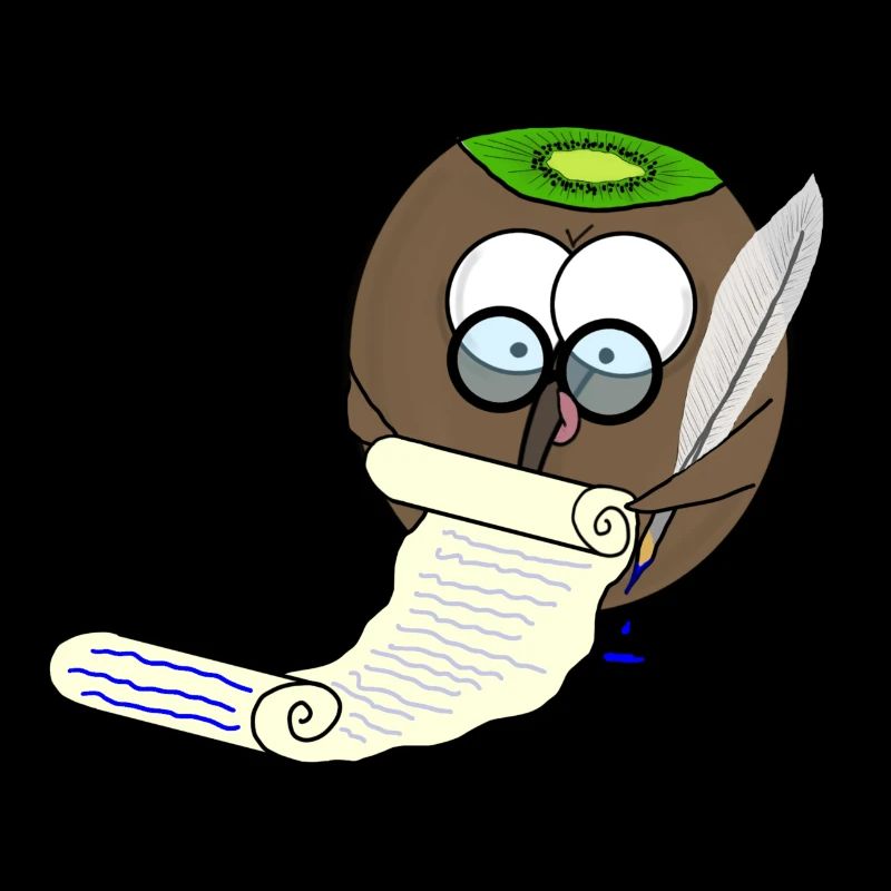 Beaked fruit taking notes, very dignified