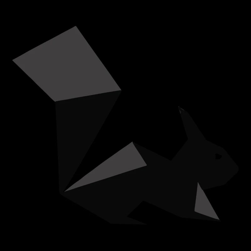 Squirrel Silhouette Origami Gift Idea