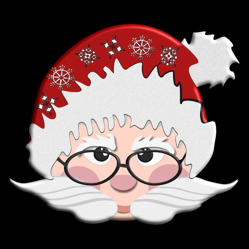 Stilvoller Santa mit Brille