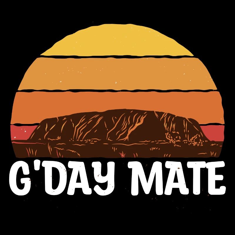 Australia G'Day Mate Ayers Rock Gift