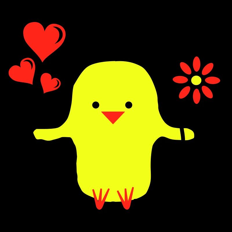 Mignon oiseau amoureux