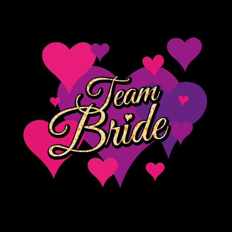 Team Bride Glitter Pattern