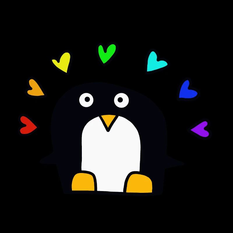 Rainbow penguin