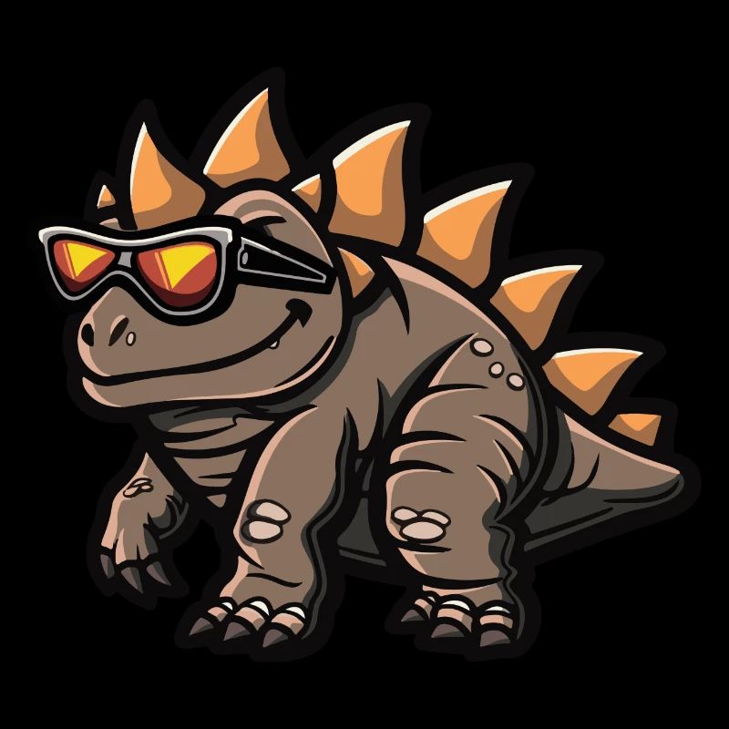 Dinosaurier stegosaurus Comic Cool