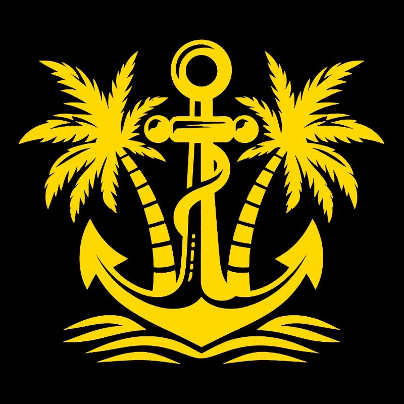 Ancre avec logo palmier