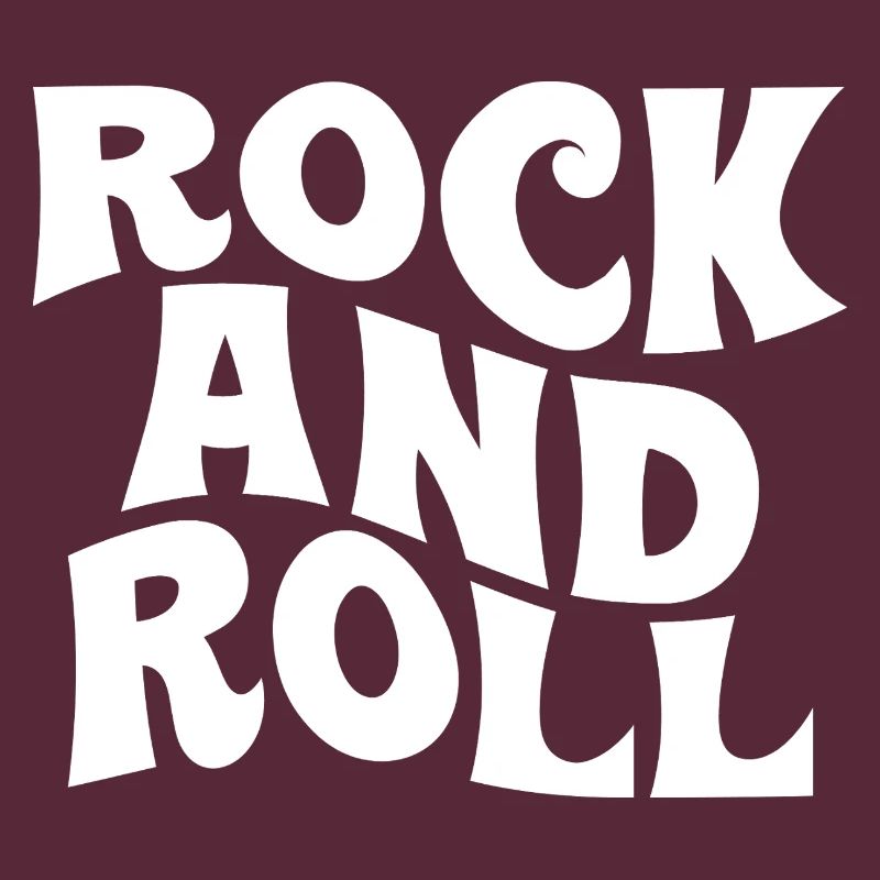 Conception typographique rock and roll audacieuse