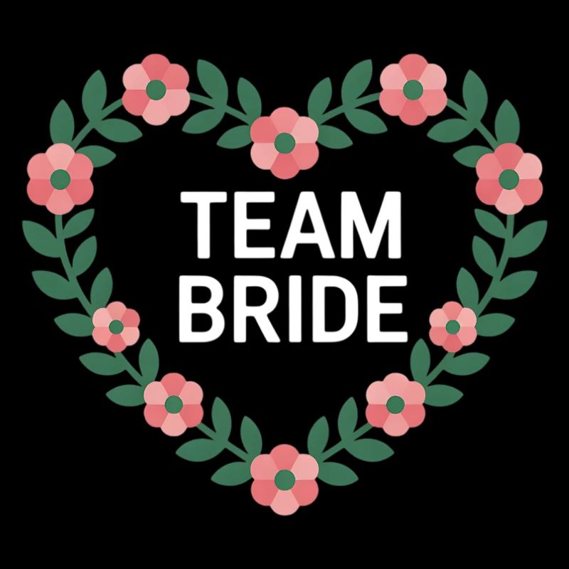 Team Bride Herzblumen