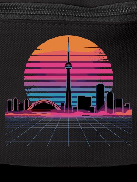 Neon Skyline Retro Sunset