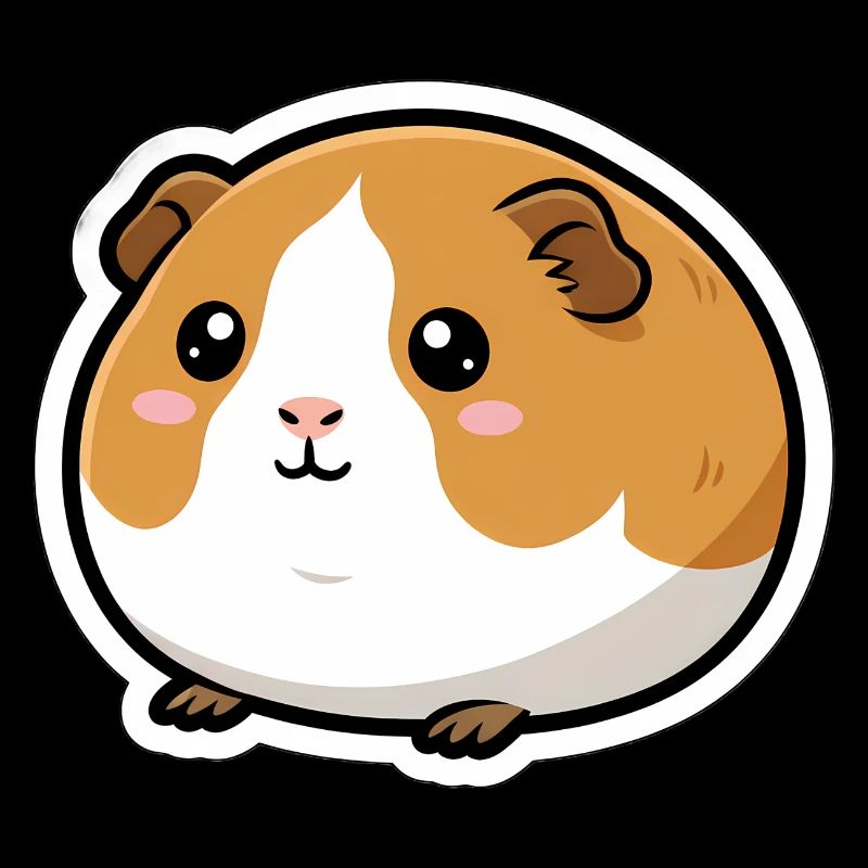 Guinea Pig Head Sticker