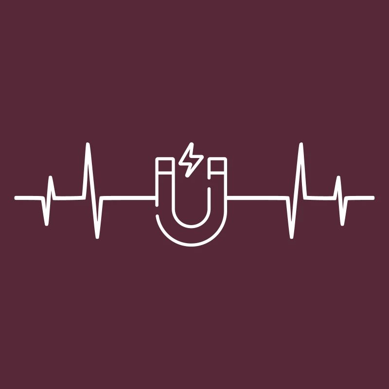 Heartbeat magnet physics science gift idea