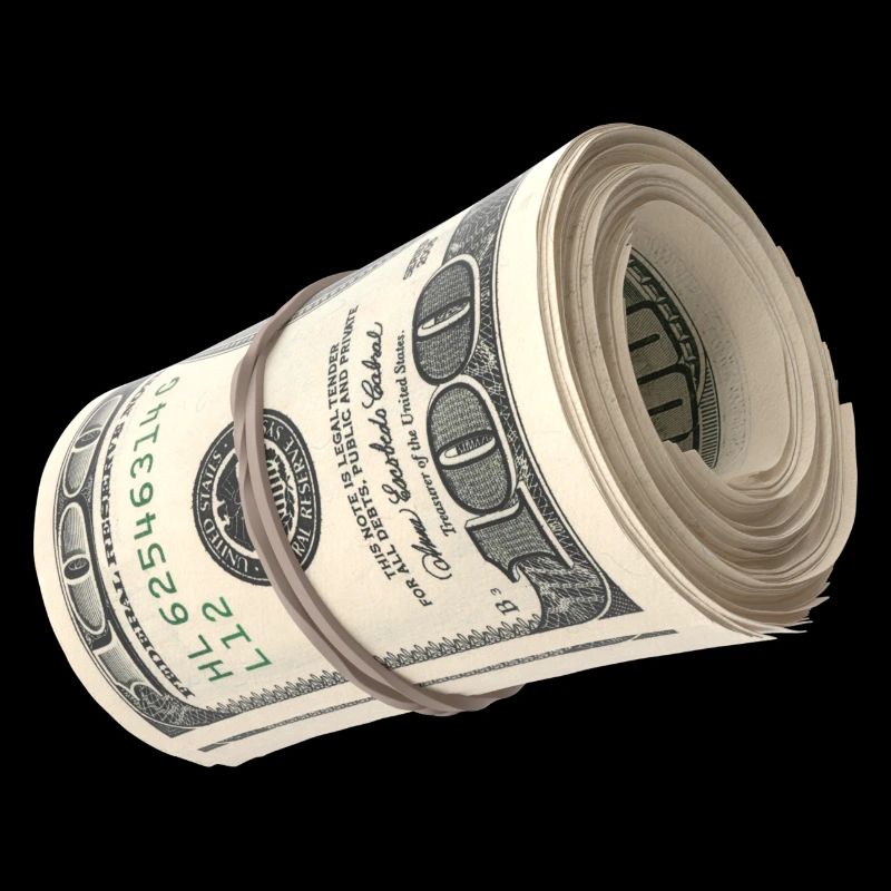 Rouleau d’argent - Cash Roll - Billets de cent dollars