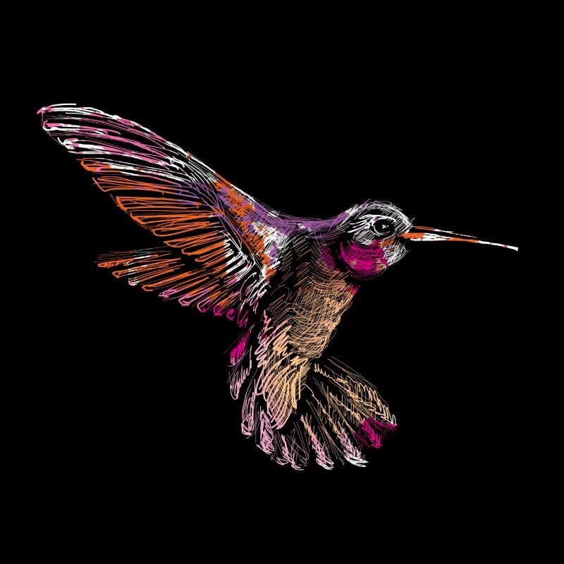 Colibri en vol